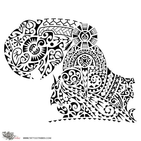 Manawareka (Interest, curiosity) tattoo design thumbnail
