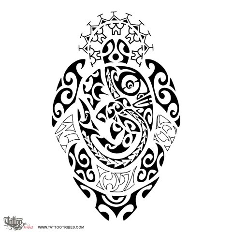Marohirohi (Tenacious, determined) tattoo design thumbnail
