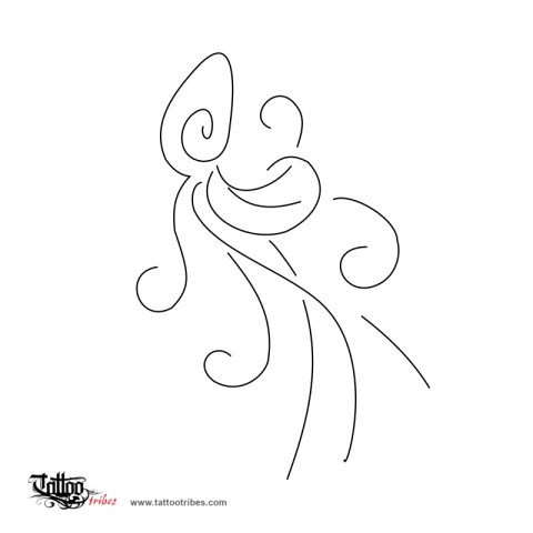 Stylized octopus (Smartness, adaptability) tattoo design thumbnail