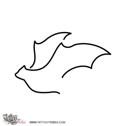 Flying fox (Sociality) tattoo design thumbnail