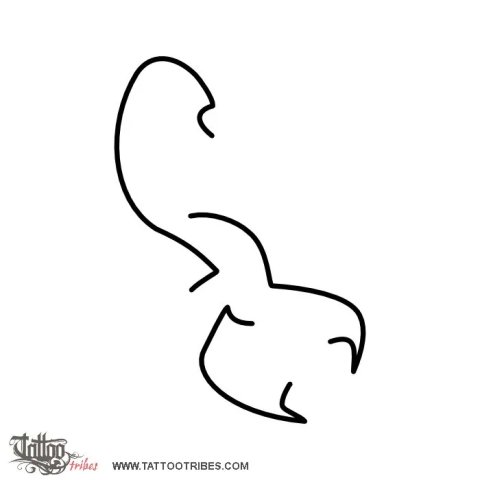 Minimals - Scorpion () tattoo design thumbnail