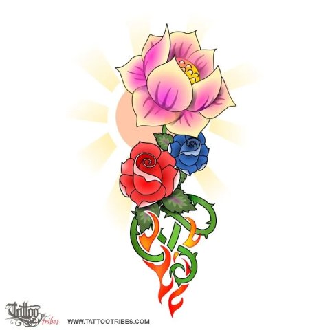 New dawn (Rebirth, new life) tattoo design thumbnail