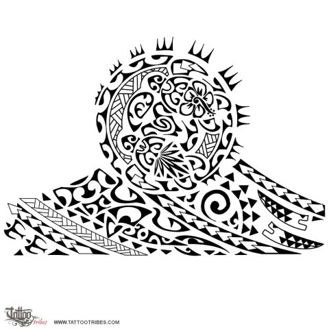 Hononga (Family, union) tattoo design thumbnail