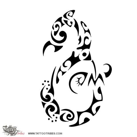 Ocean (Life, protection) tattoo design thumbnail