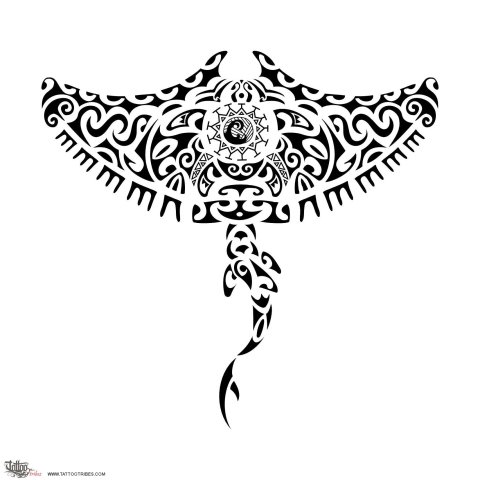 Rawahi (Across the ocean) tattoo design thumbnail
