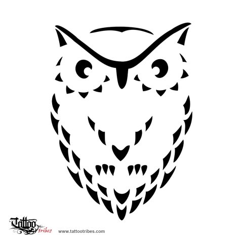 Owl (Knowledge, magic) tattoo design thumbnail