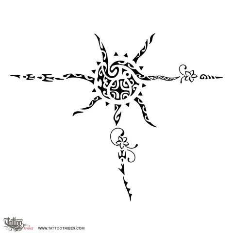Hihi o te Ra (Sunbeams) tattoo design thumbnail