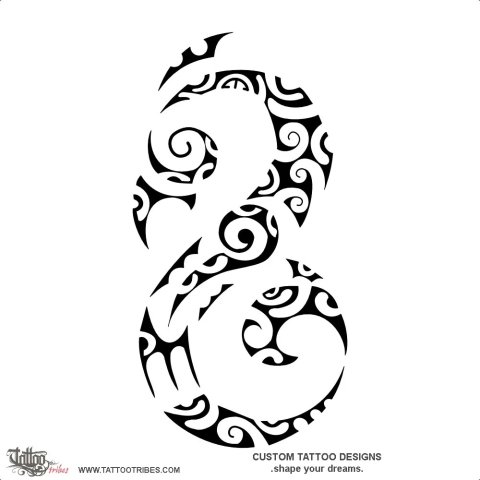 Manaia (Guardian spirit) tattoo design thumbnail