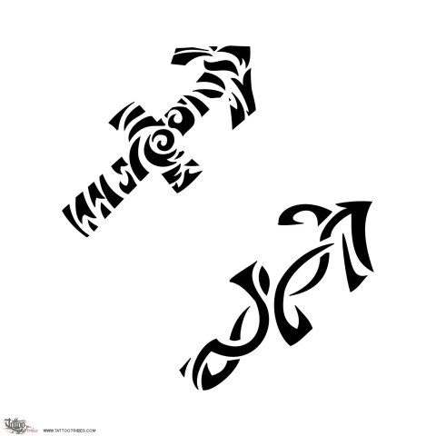 Sagittarius (Zodiac sign) tattoo design thumbnail