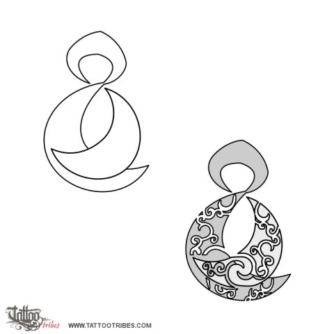 Sisters (Female friends) tattoo design thumbnail