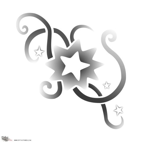 Stars (Sweetness, impulsiveness) tattoo design thumbnail
