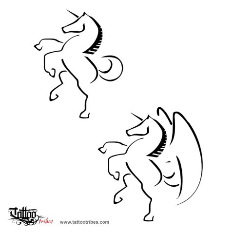 Unicorn (Purity) tattoo design thumbnail