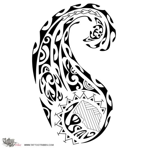 Karekare (Surf, wave) tattoo design thumbnail