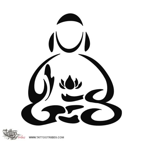 Meditating Buddha (Perfection) tattoo design thumbnail
