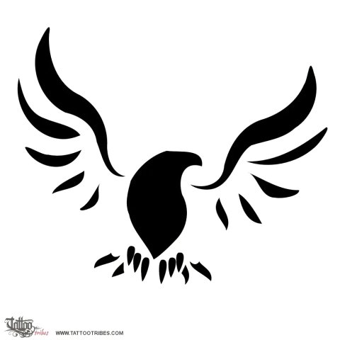Flying eagle (Freedom, power) tattoo design thumbnail