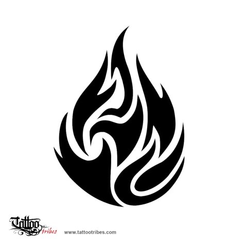Fire (Change, aiming high) tattoo design thumbnail