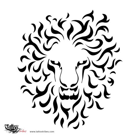 Lion (Courage, strength) tattoo design thumbnail