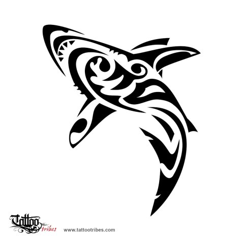 Shark (Endurance) tattoo design thumbnail