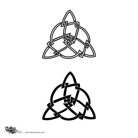 Triquetra (Unity, eternity) tattoo design thumbnail