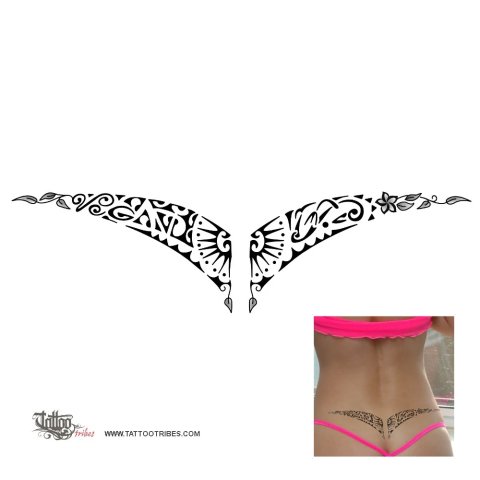 Vegan (Lower back) tattoo design thumbnail