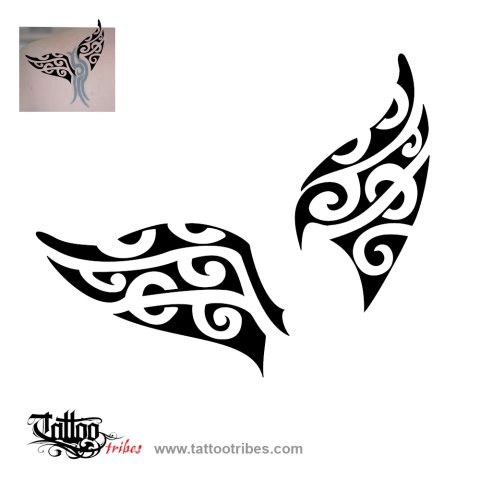 Whale tail (Love for the sea) tattoo design thumbnail