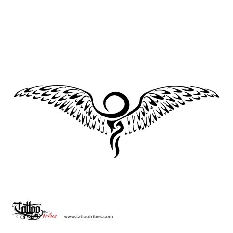 Winged ankh (Life, freedom) tattoo design thumbnail