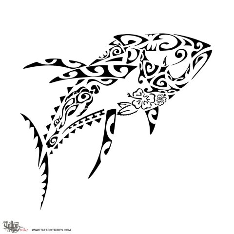 Ahi-tuna (Yellow fins tuna) tattoo design thumbnail