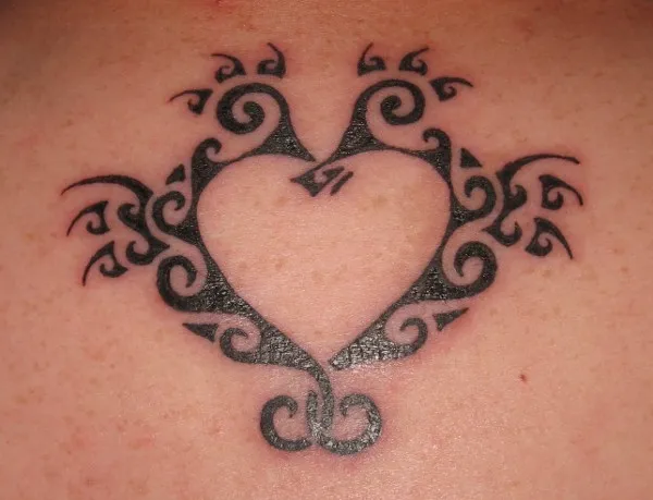 Real community tattoo placement: Richie - Seahorses heart
