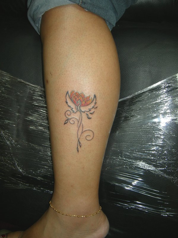 Real community tattoo placement: Anita - Phoenix and lotus: inked placement tattoo photo