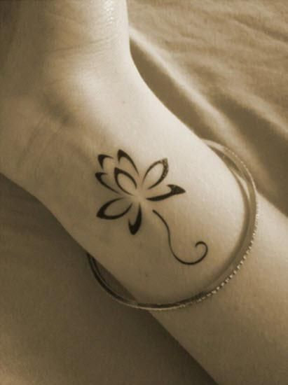 Real community tattoo placement: Anna - Lotus flower: inked placement tattoo photo