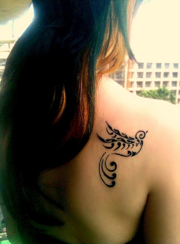 Real community tattoo placement: Ariana - swallow: inked placement tattoo photo