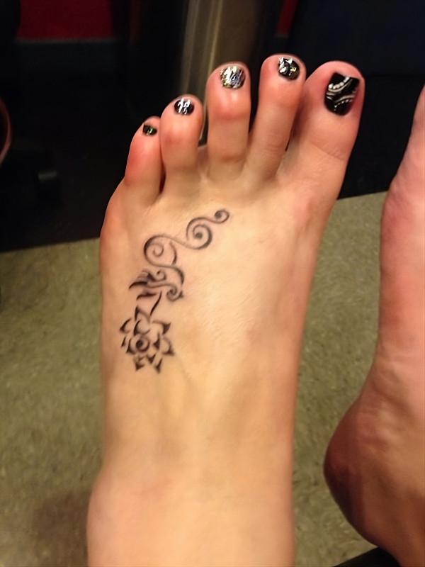 Real community tattoo placement: Ash - Lotus & swallow: inked placement real user tattoo photo