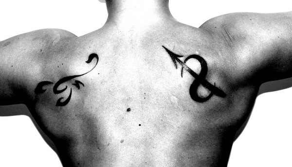 Real community tattoo placement: Demetrio - scorpio sagittarius: inked placement tattoo photo