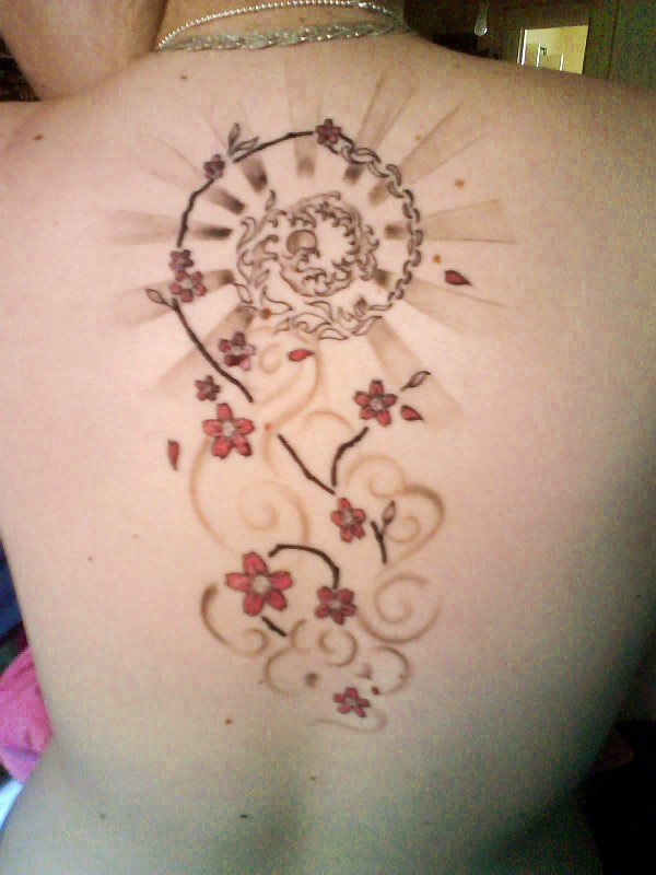 Real community tattoo placement: Emilia - Balancing Karma: inked placement tattoo photo