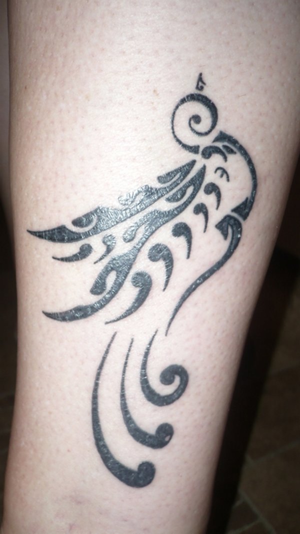 Real community tattoo placement: Erika - Swallow: inked placement tattoo photo