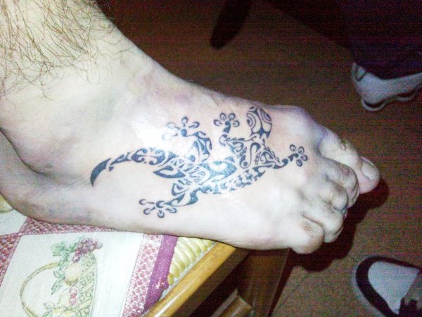Real community tattoo placement: Fabio - Gecko: inked placement tattoo photo
