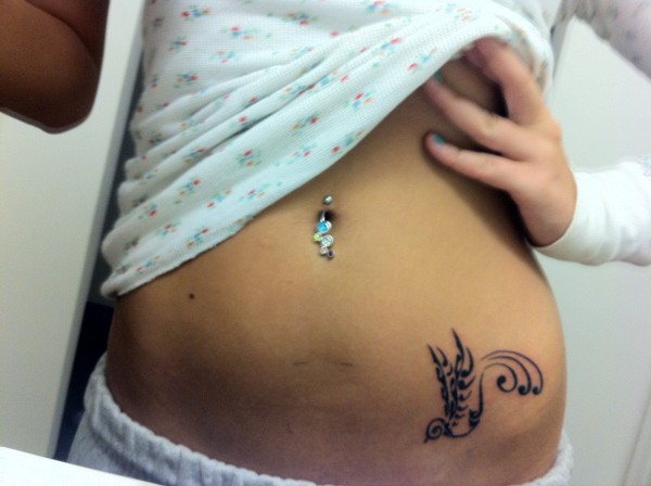 Real community tattoo placement: Gillian - Swallow: inked placement tattoo photo