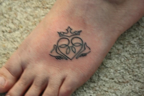 Real community tattoo placement: Gina - Claddagh: inked placement tattoo photo