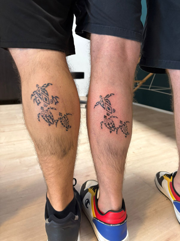 Real community tattoo placement: Giorgio - 3 turtles: inked placement real user tattoo photo