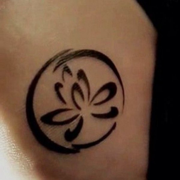 Real community tattoo placement: Guest - Enso lotus: inked placement tattoo photo