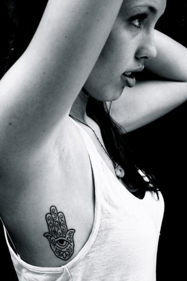 Real community tattoo placement: Guest - Hamsa: inked placement real user tattoo photo