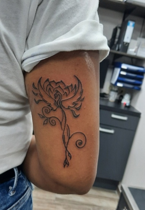 Real community tattoo placement: Guest - Phoenix & lotus: inked placement tattoo photo