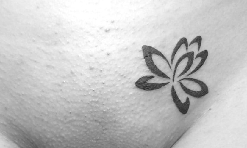 Real community tattoo placement: Guest - Lotus flower: inked placement tattoo photo