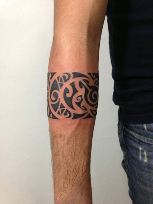 Real community tattoo placement: Guest  - Moon armband: inked placement tattoo photo