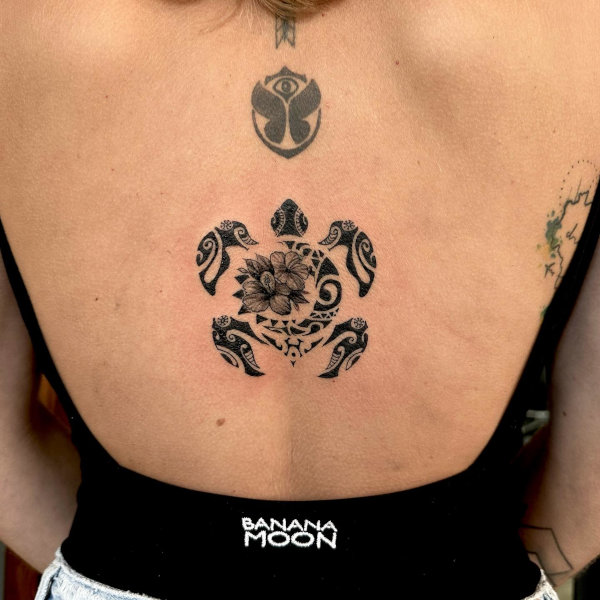 Real community tattoo placement: Guest - Moon turtle: inked placement tattoo photo