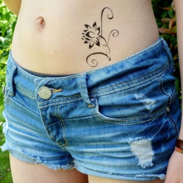 Real community tattoo placement: Guest - lotus flower: inked placement real user tattoo photo