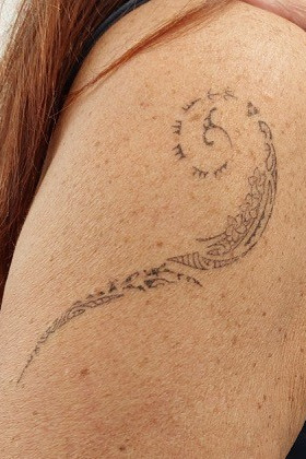 Hot Hula Honeys - Aupuru closeup - inked tattoo close-up detail