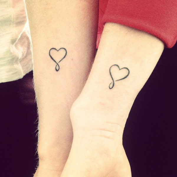 Real community tattoo placement: Josie - Infinity heart: inked placement tattoo photo