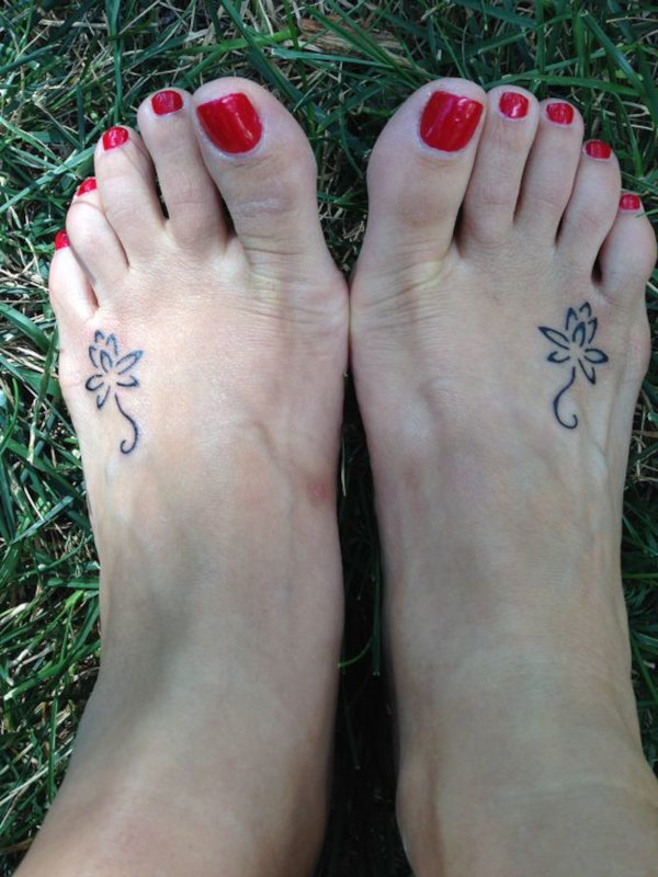 Real community tattoo placement: Karen - lotus flower: inked placement tattoo photo