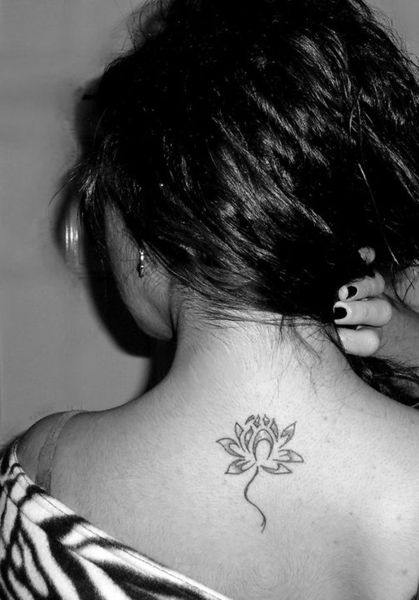 Real community tattoo placement: Laura - Lotus flower: inked placement tattoo photo